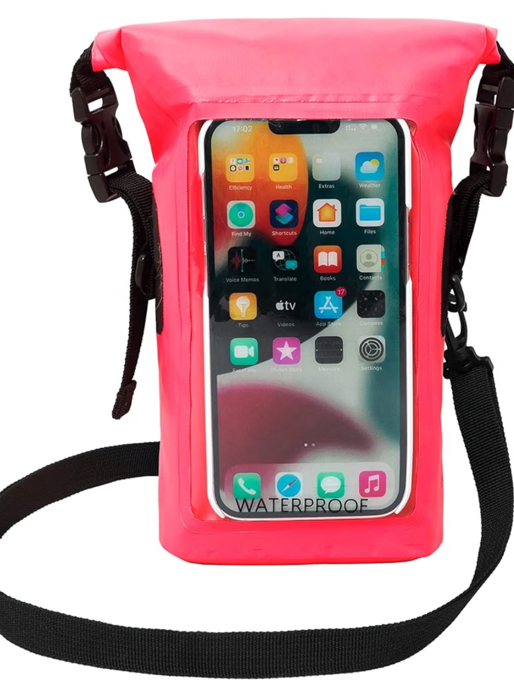 geckobrands Waterproof Phone Tote with 2L Dry Bag and Adjustable Strap